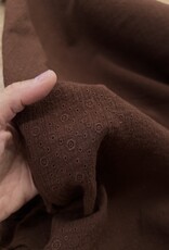 Double Gauze Broderie - Chocolat