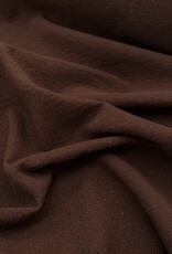 Double Gauze Broderie - Chocolat