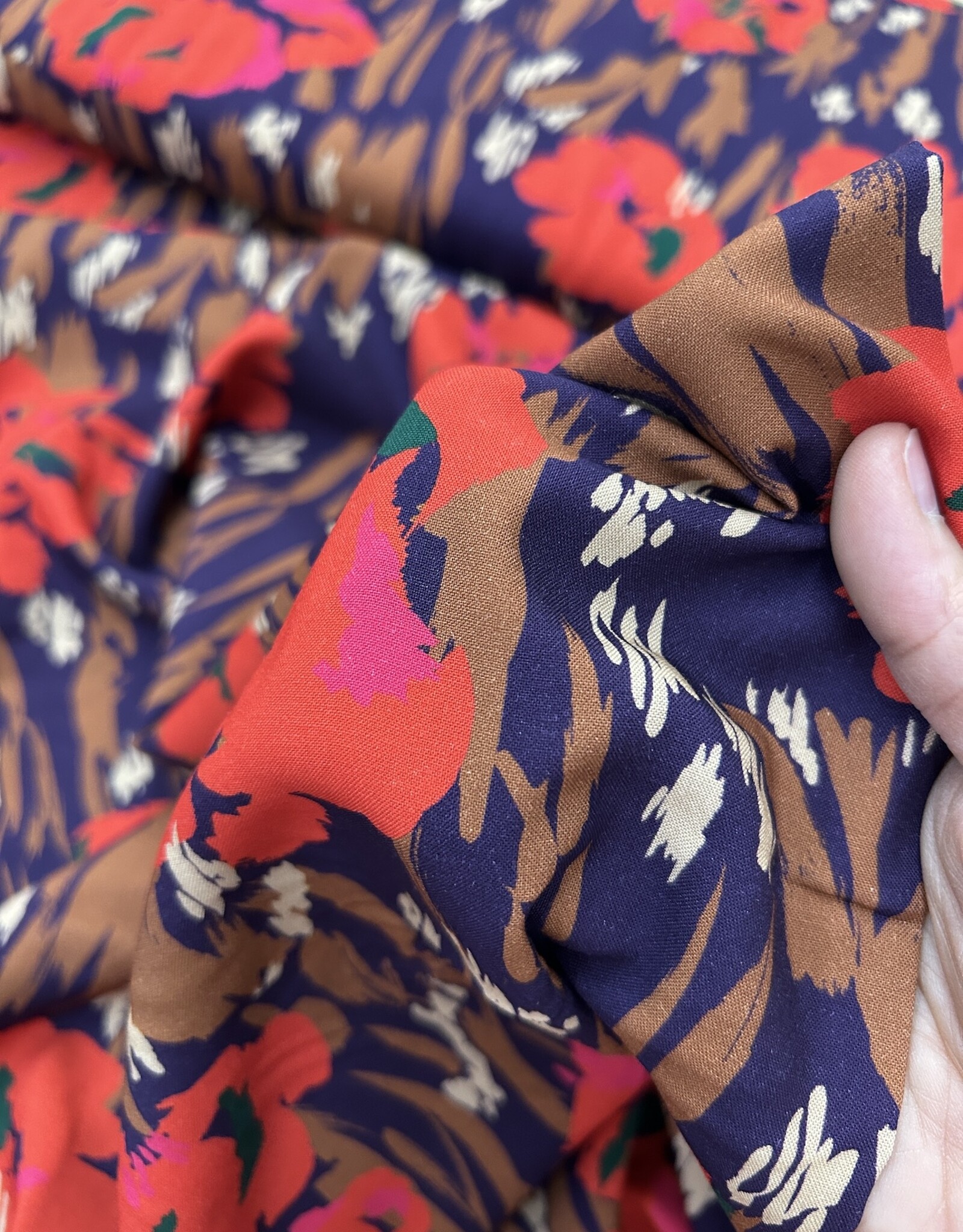 Viscose - Poppy red