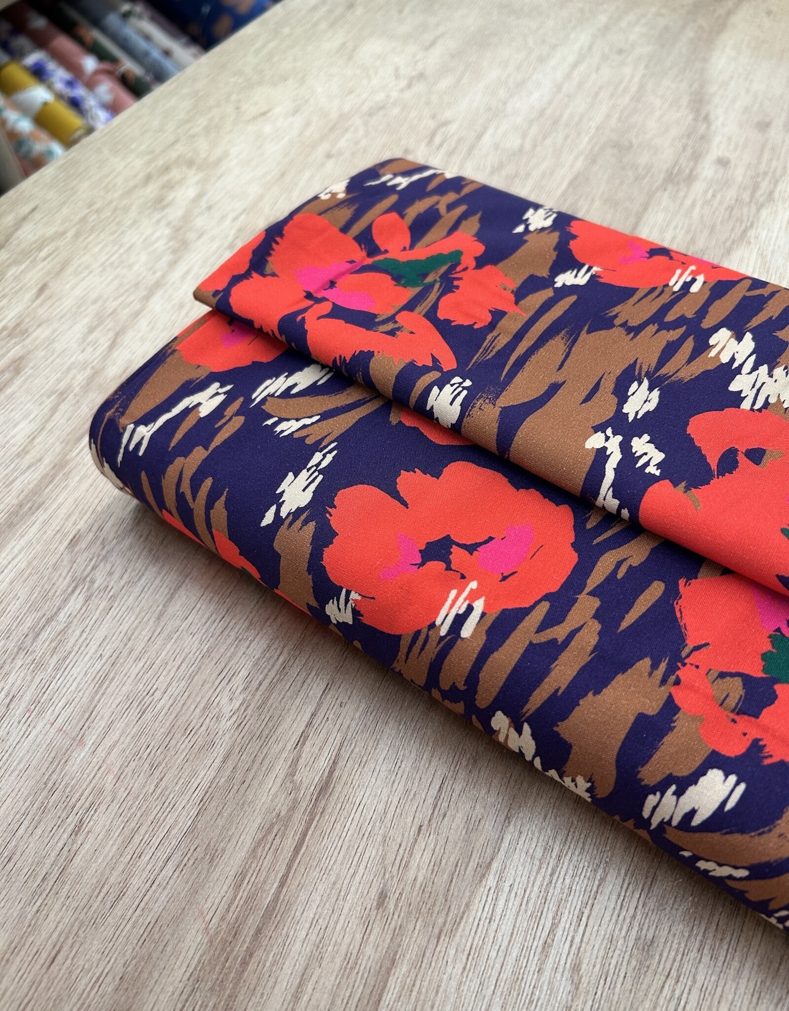 Viscose - Poppy red