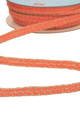 Vlecht lint - Neon Oranje