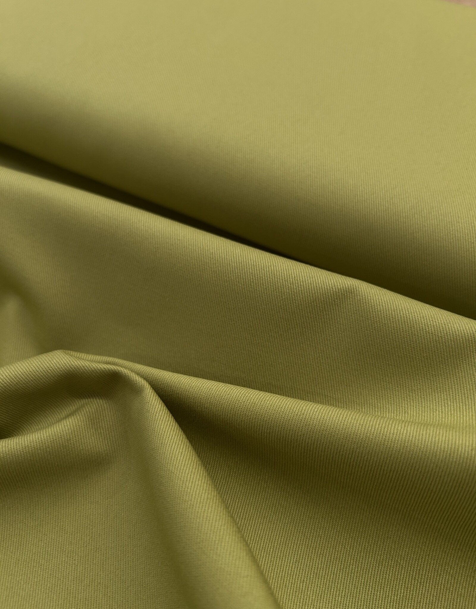 Twill katoen - Soft Olive