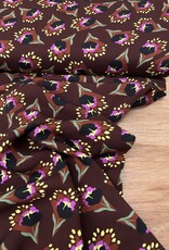 Viscose - Viola Flowers