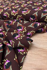 Viscose - Viola Flowers