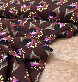 Viscose - Viola Flowers