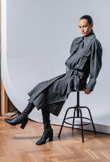 Fibre Mood Washed Heavy Denim - Dark Grey - Nori & Yuna