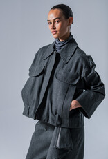 Fibre Mood Washed Heavy Denim - Dark Grey - Nori & Yuna