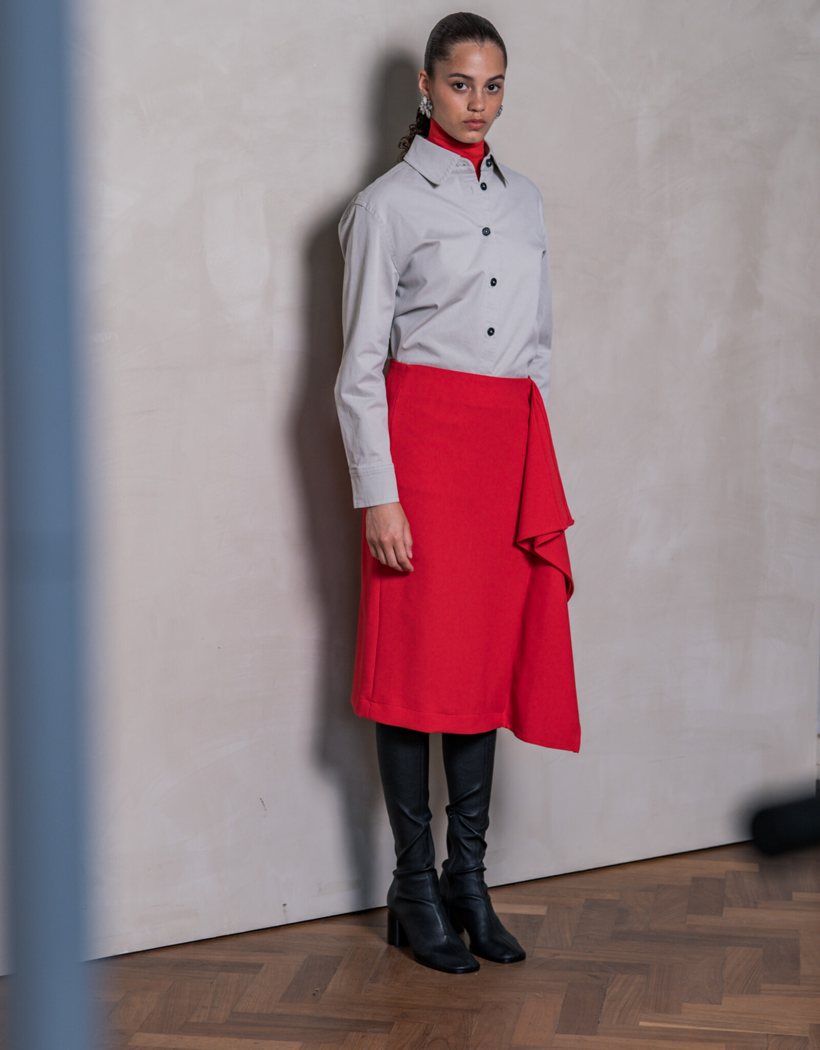 Fibre Mood Vicose Crepe - Red - Yuna
