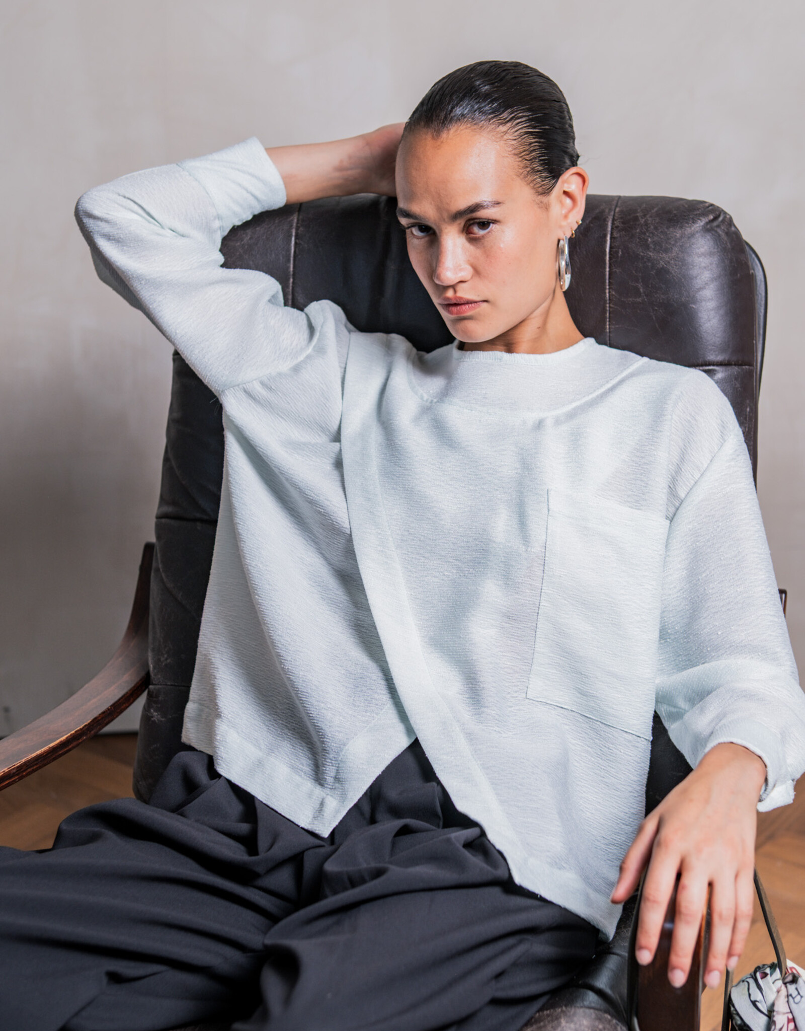 Fibre Mood Structuur Crepe - Minty - Veya