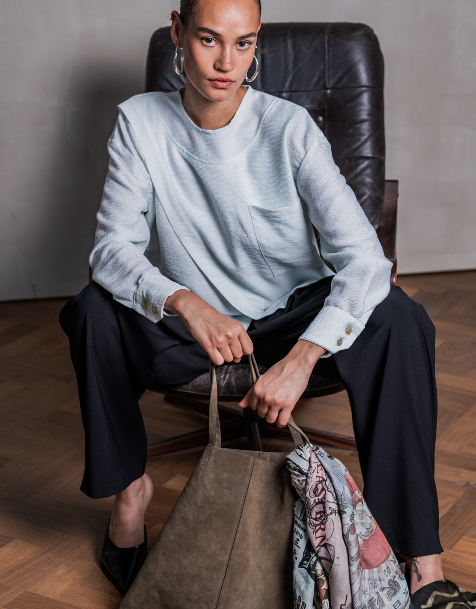 Fibre Mood Structuur Crepe - Minty - Veya