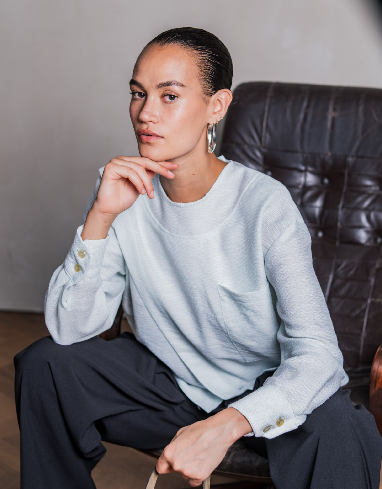 Fibre Mood Structuur Crepe - Minty - Veya