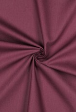 Katoen - Effen - Aubergine