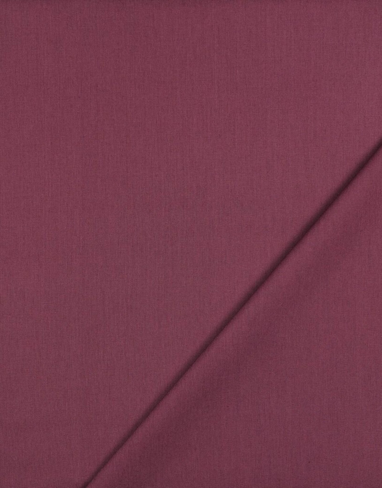 Katoen - Effen - Aubergine