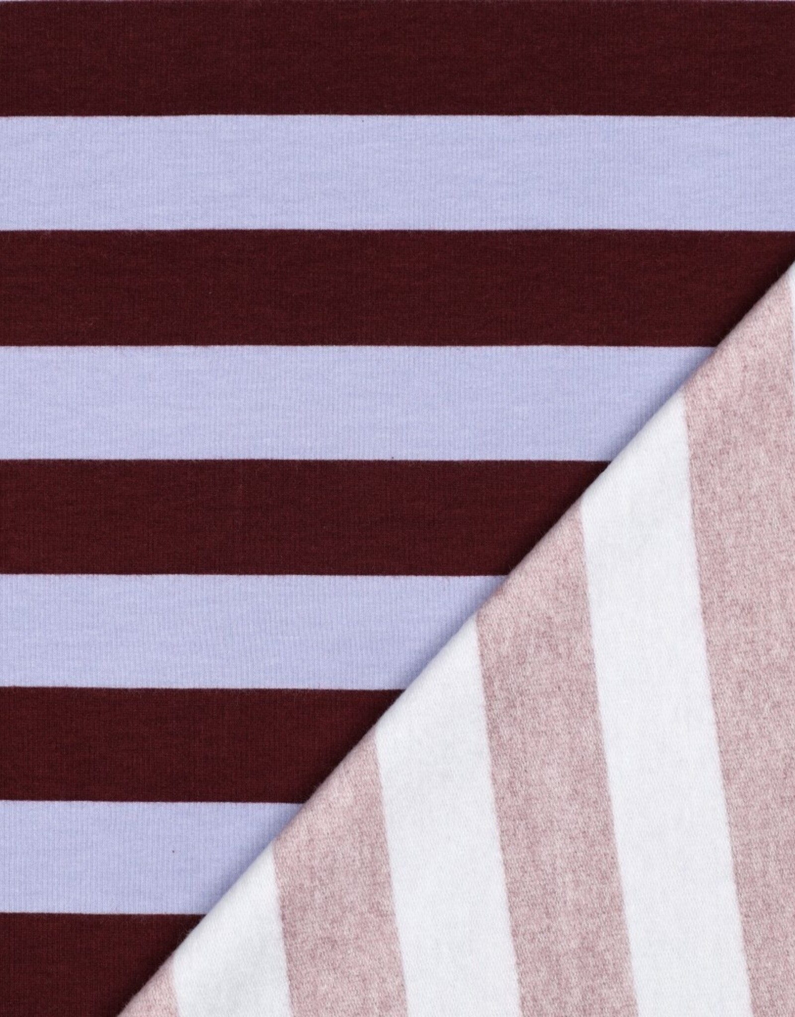 Sweat - Striped - Bordeaux en lilac
