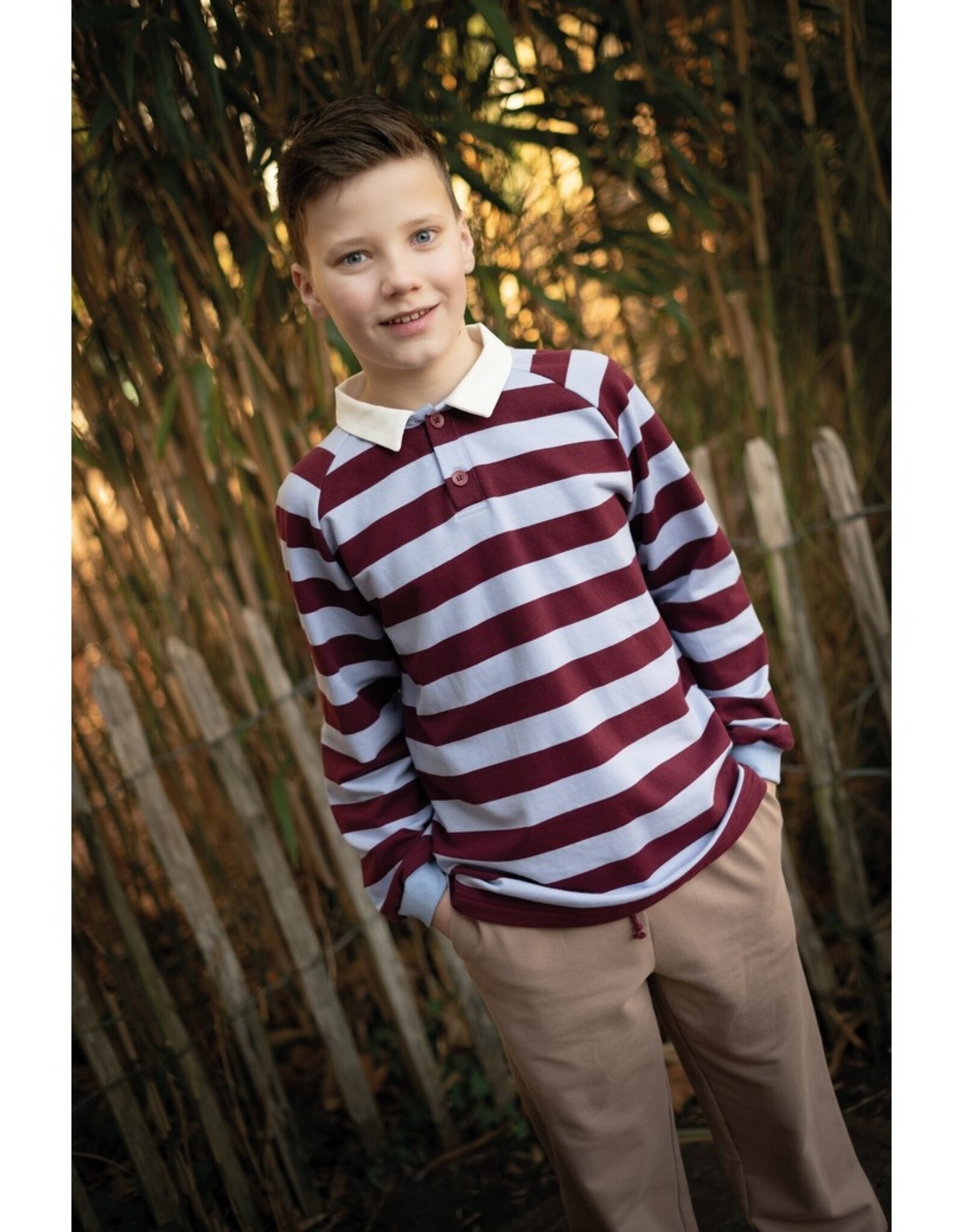 Sweat - Striped - Bordeaux en lilac