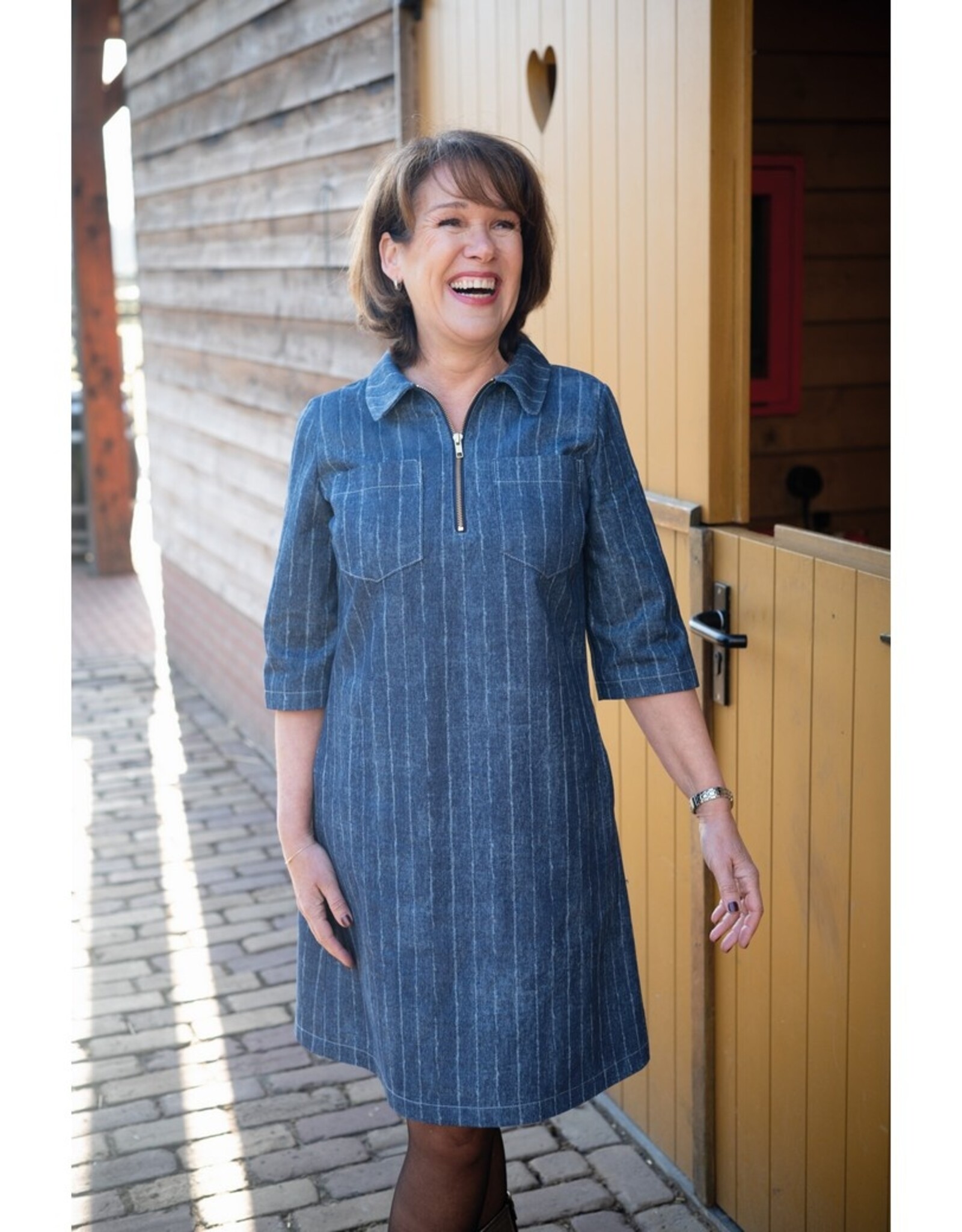 Denim - Striped - Indigo