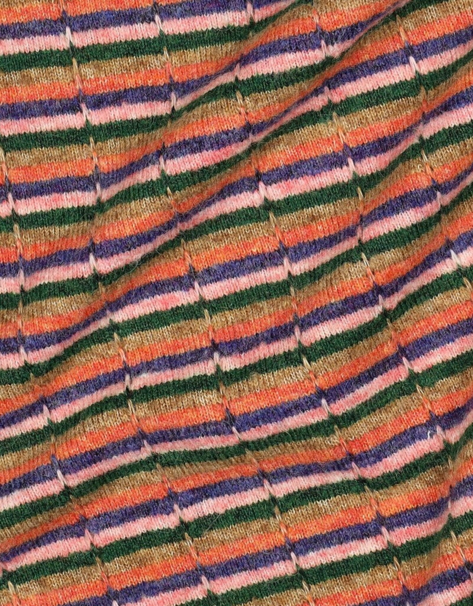 Comme ça Soft jaquard Knit - Multicolor stripes
