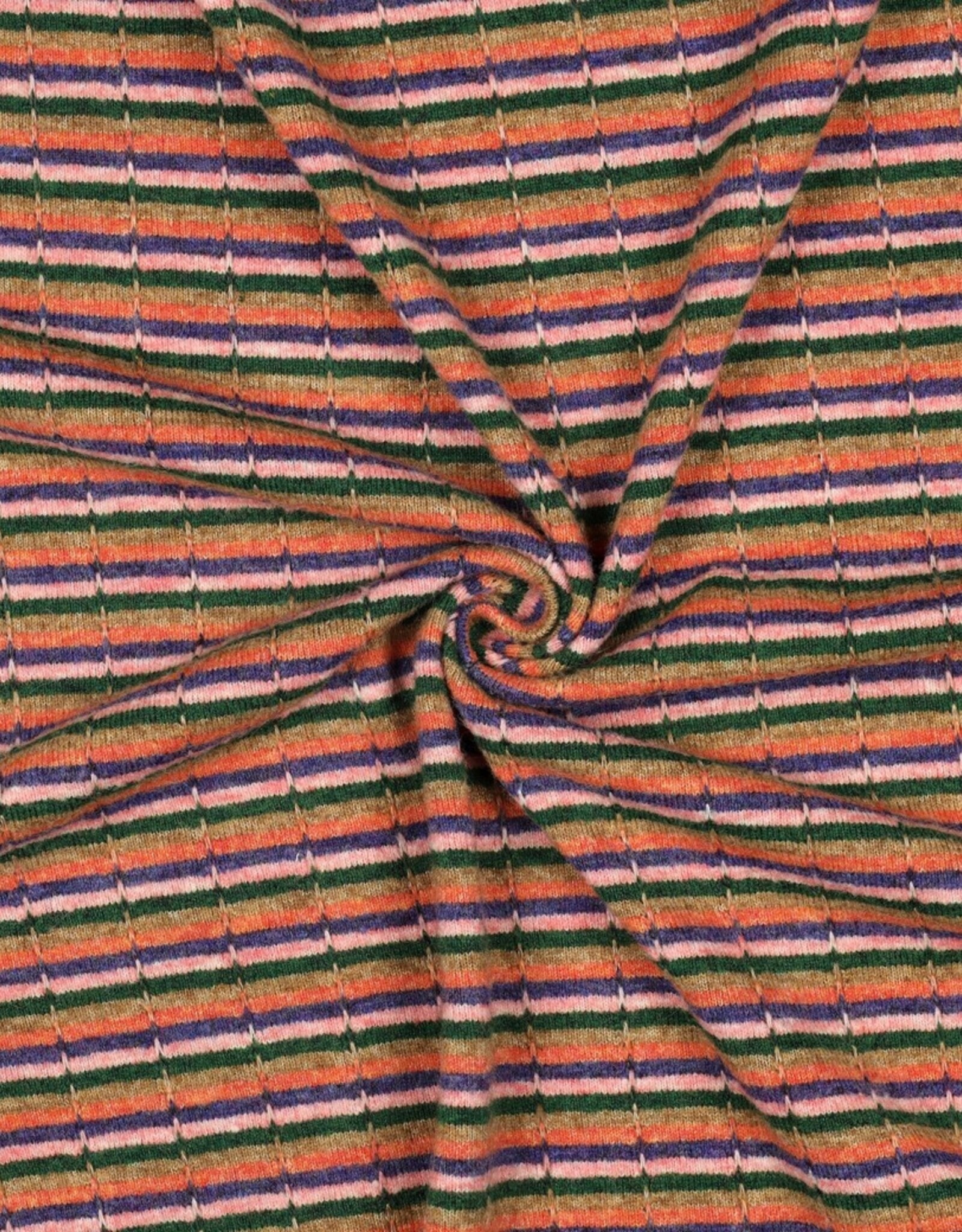 Comme ça Soft jaquard Knit - Multicolor stripes