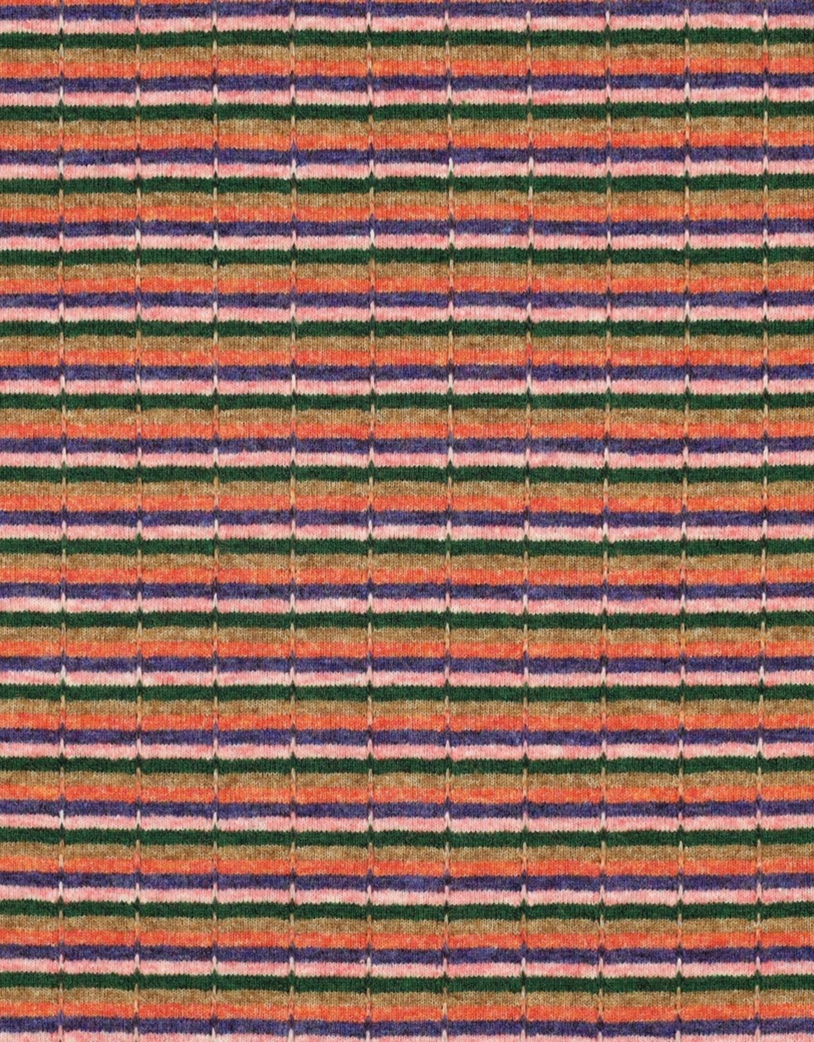 Comme ça Soft jaquard Knit - Multicolor stripes