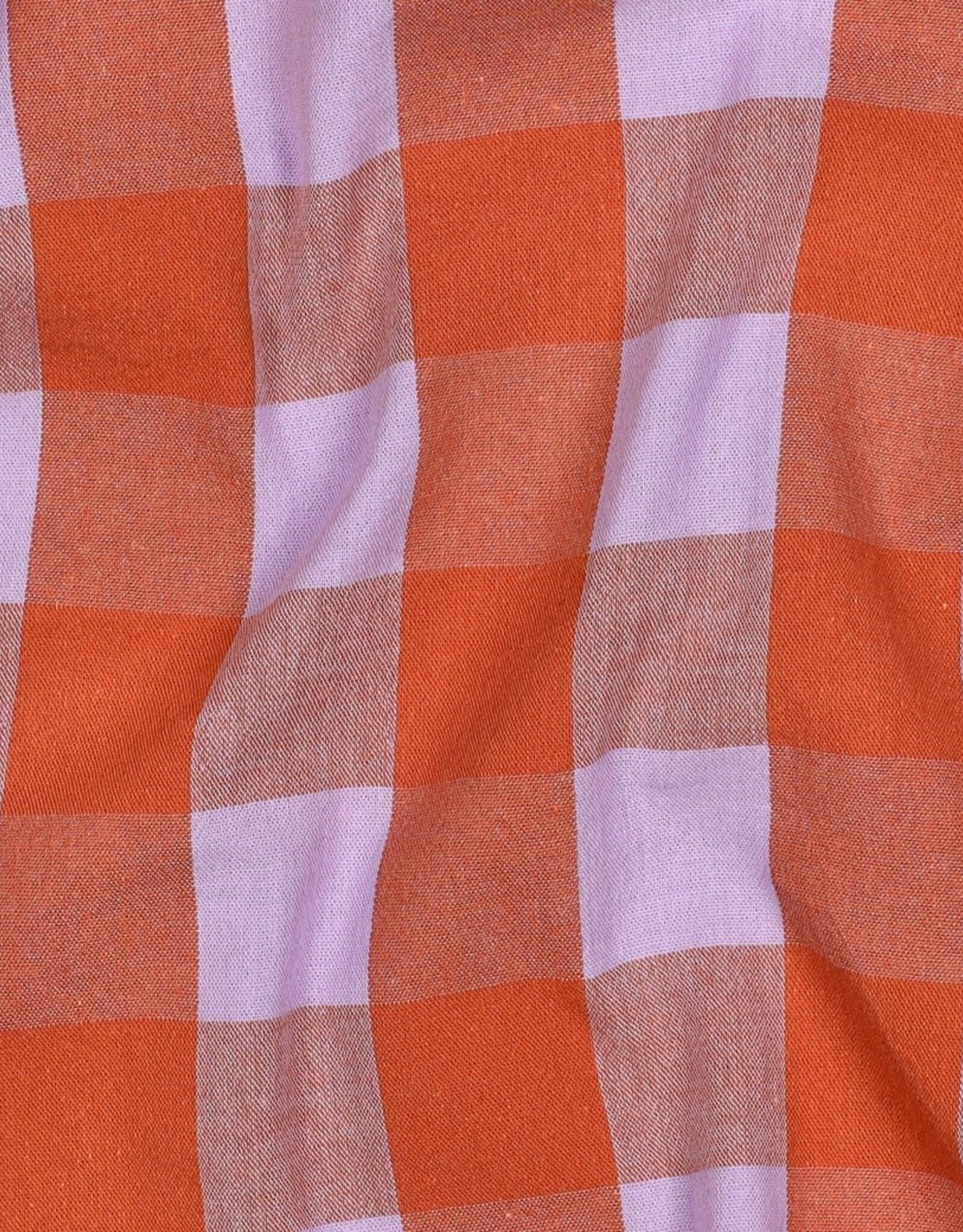 Yarn Dyed Cotton Checks - Orange