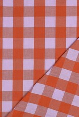Yarn Dyed Cotton Checks - Orange