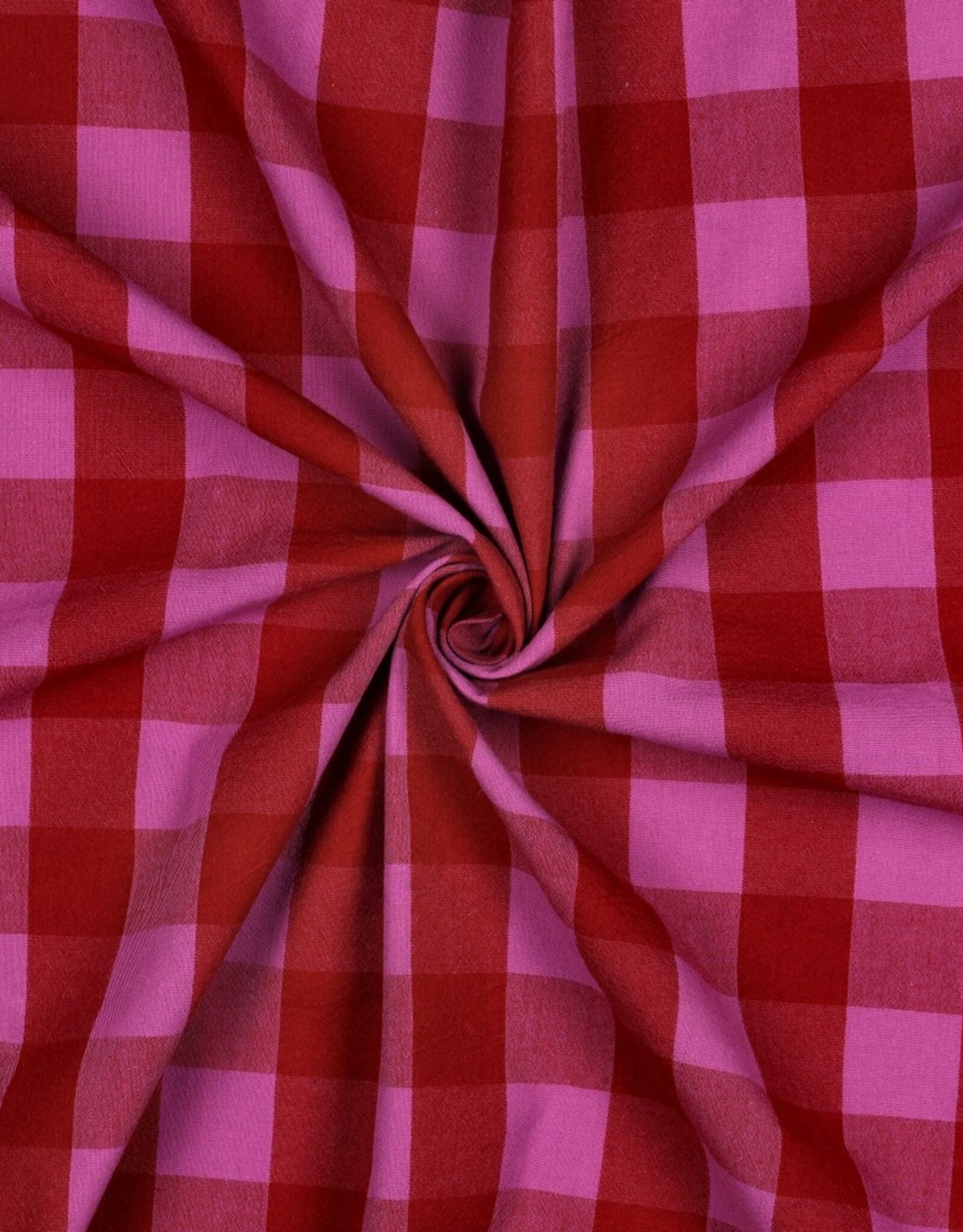 Yarn Dyed Cotton Checks - Red
