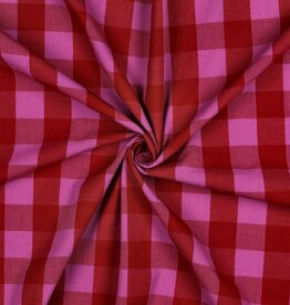 Yarn Dyed Cotton Checks - Red