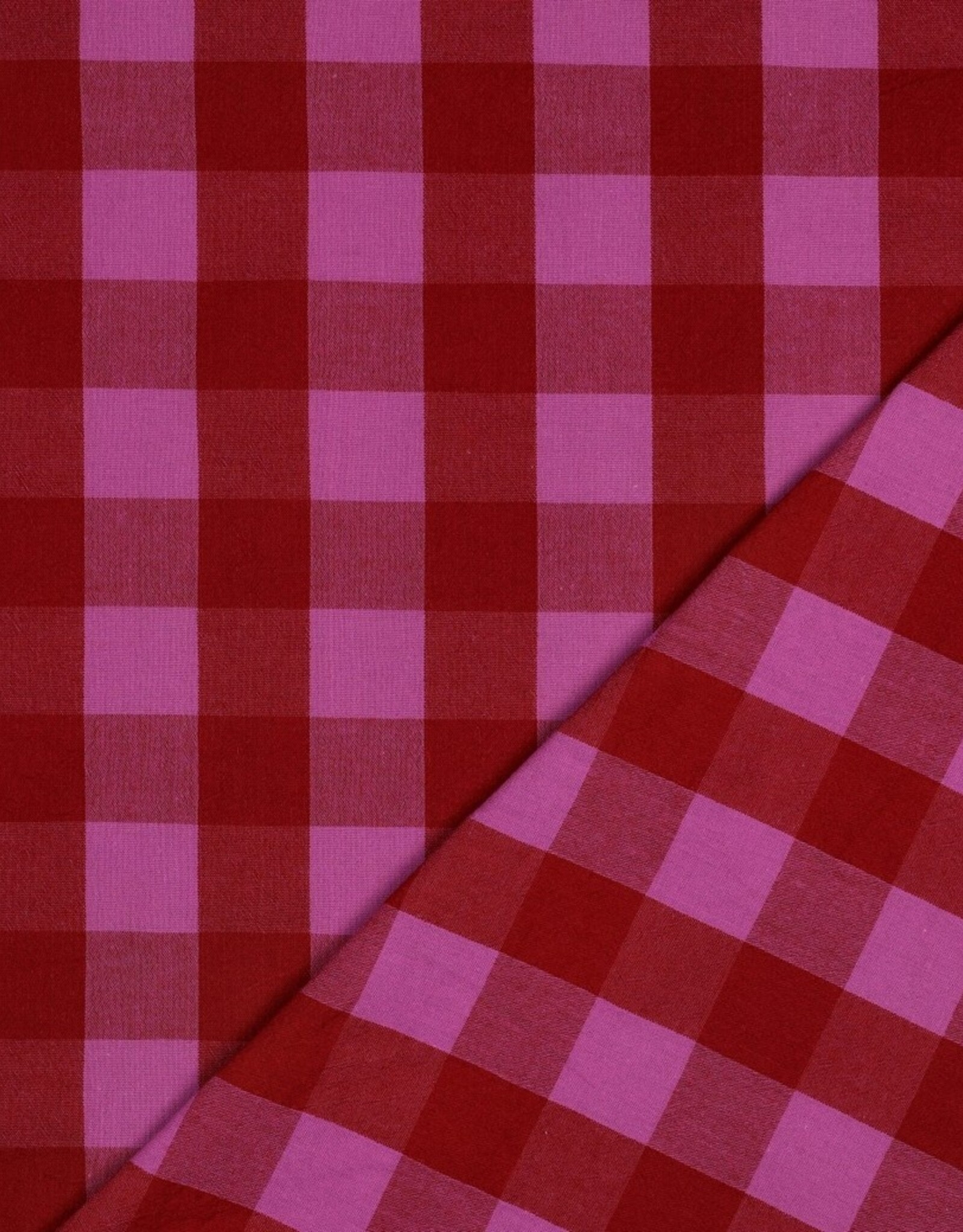Yarn Dyed Cotton Checks - Red