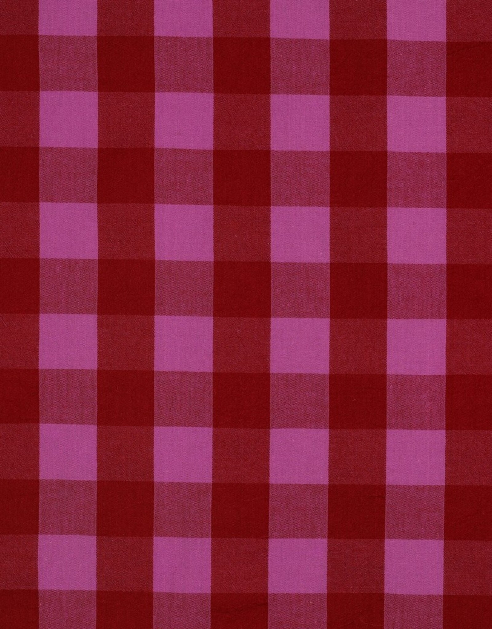 Yarn Dyed Cotton Checks - Red