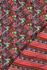 Stepper Katoen - Flowers & Stripes Brown