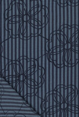 Seersucker Broderie - Blue Stripes