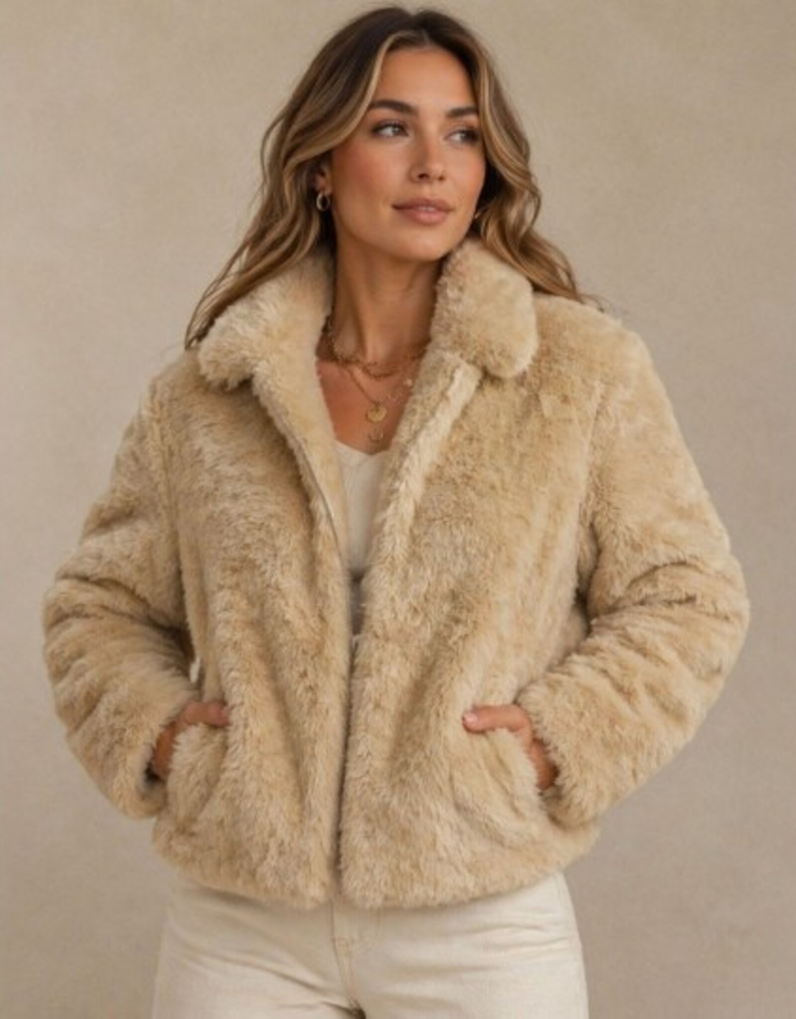 Faux Fur - Licht beige