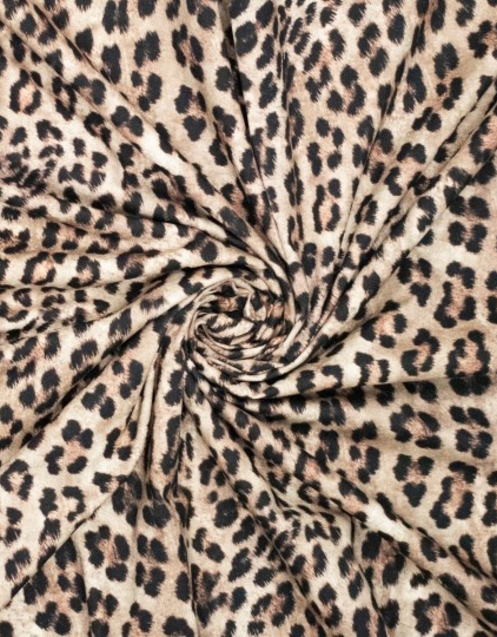 Stevige Katoen Stretch - Leopard