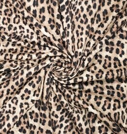 Stevige Katoen Stretch - Leopard