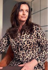 Stevige Katoen Stretch - Leopard