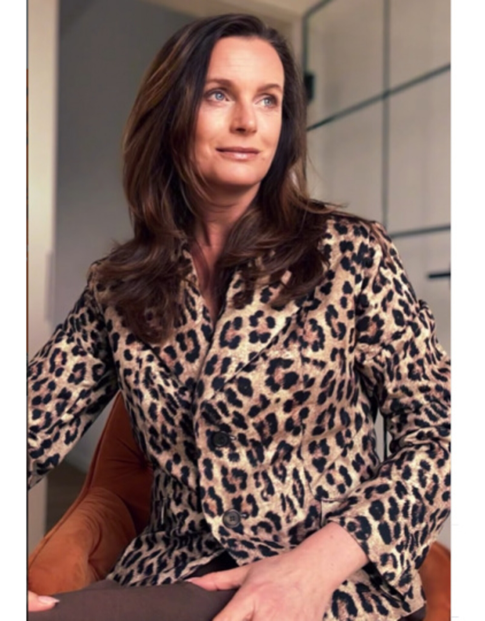 Stevige Katoen Stretch - Leopard