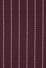 Katoen met borduursel - Burgundy