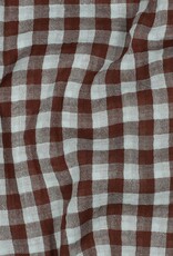 Double Gauze - Vichy - brown & mint