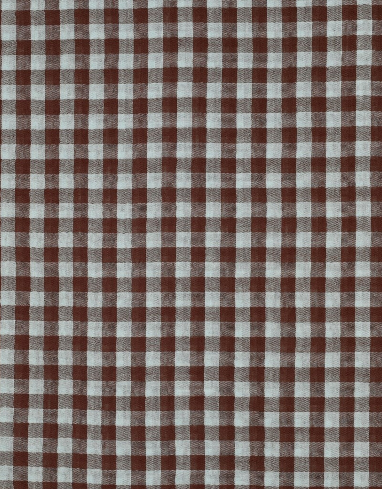 Double Gauze - Vichy - brown & mint