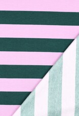 Sweat - Striped - Green & Pink