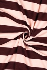 Sweat - Striped - Wine & Peach