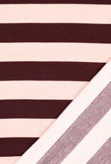 Sweat - Striped - Wine & Peach