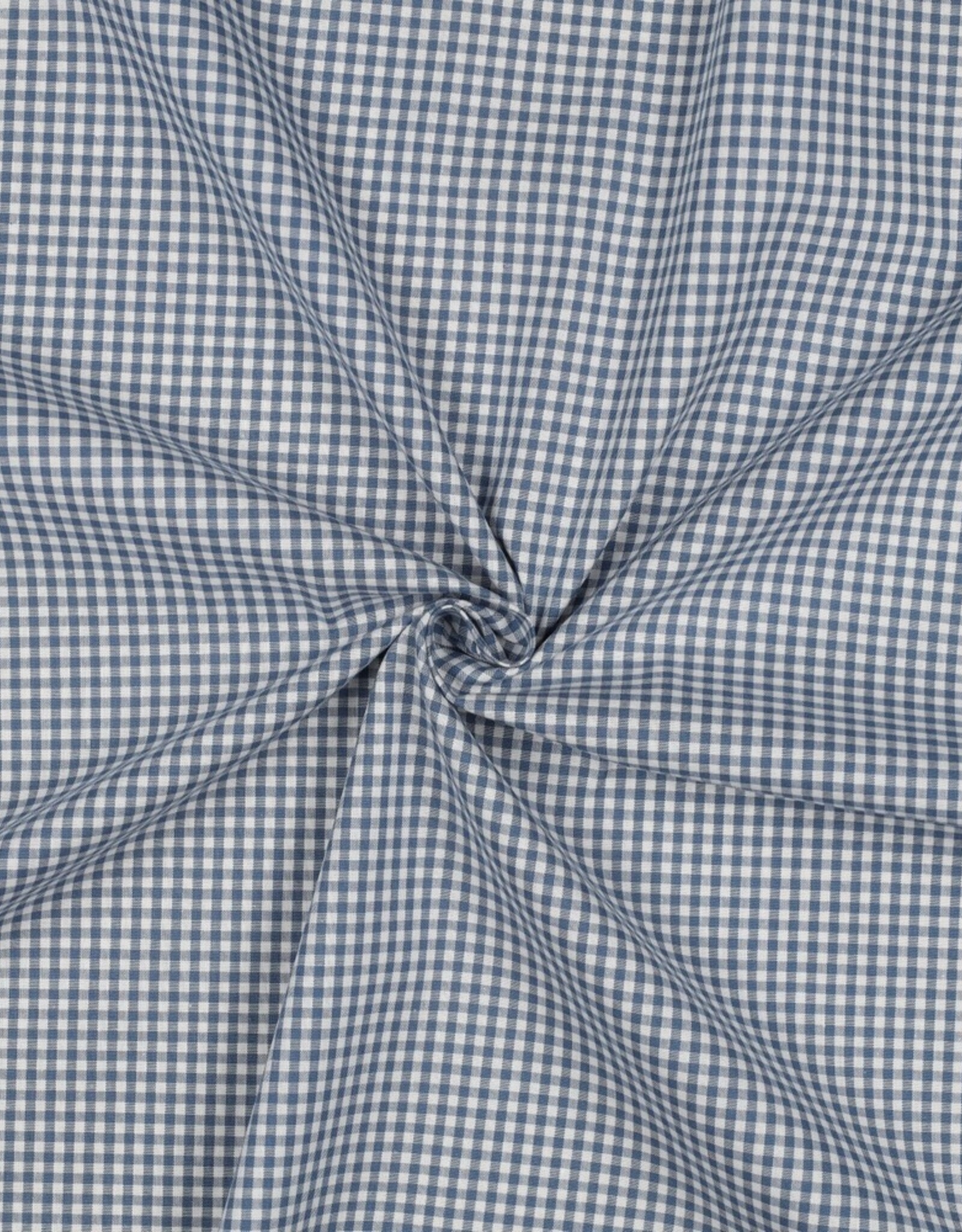 Vichy Small - Yarn Dyed - Jeans Blauw