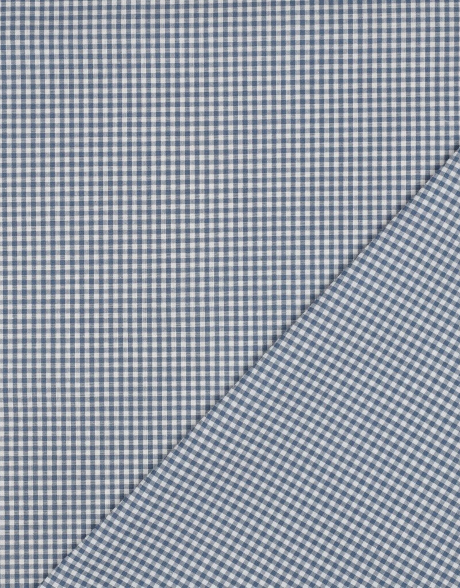 Vichy Small - Yarn Dyed - Jeans Blauw