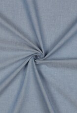Effen katoen - Yarn Dyed - Jeans Blauw