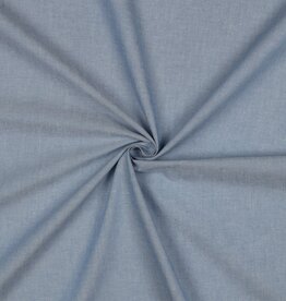 Effen katoen - Yarn Dyed - Jeans Blauw