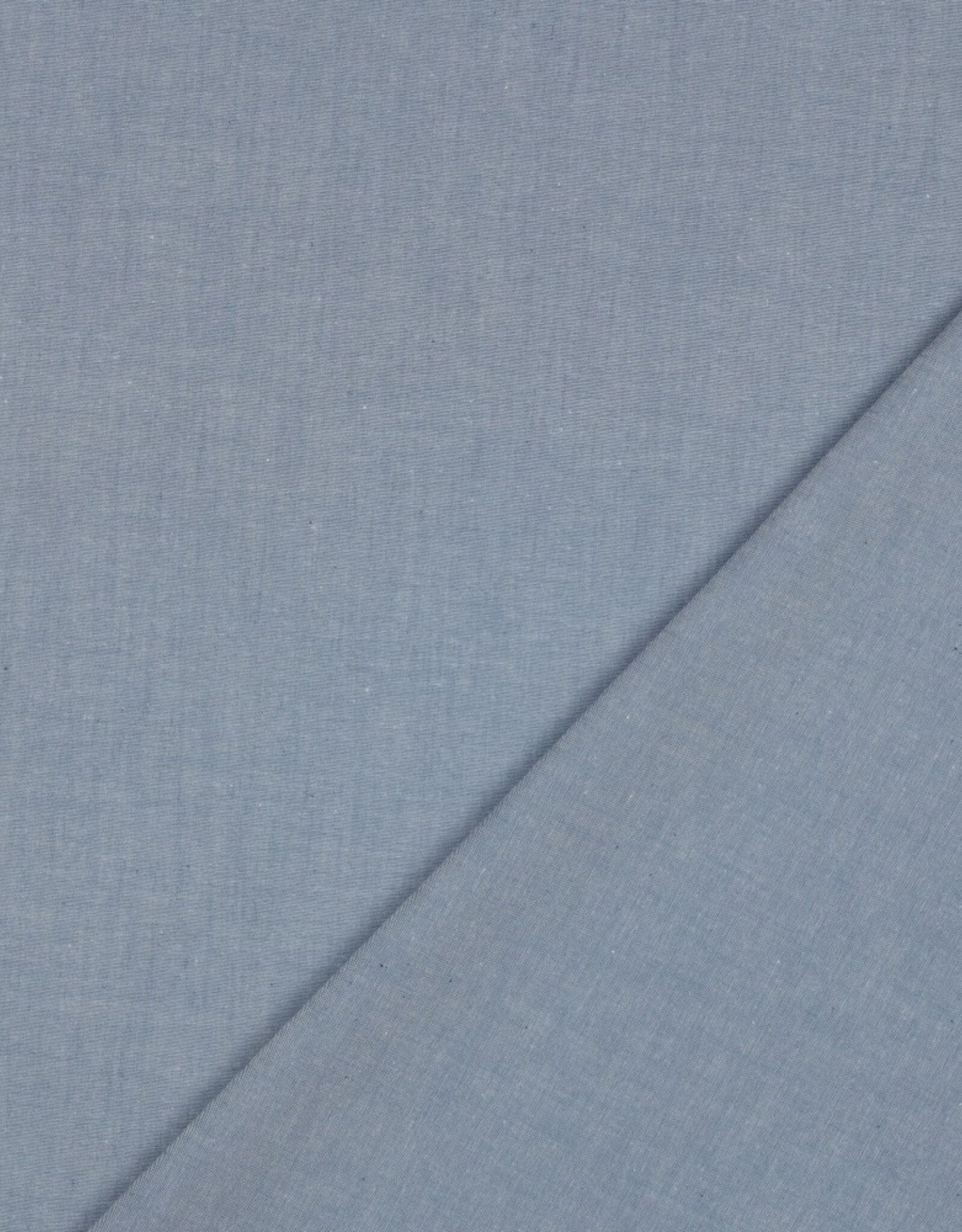 Effen katoen - Yarn Dyed - Jeans Blauw