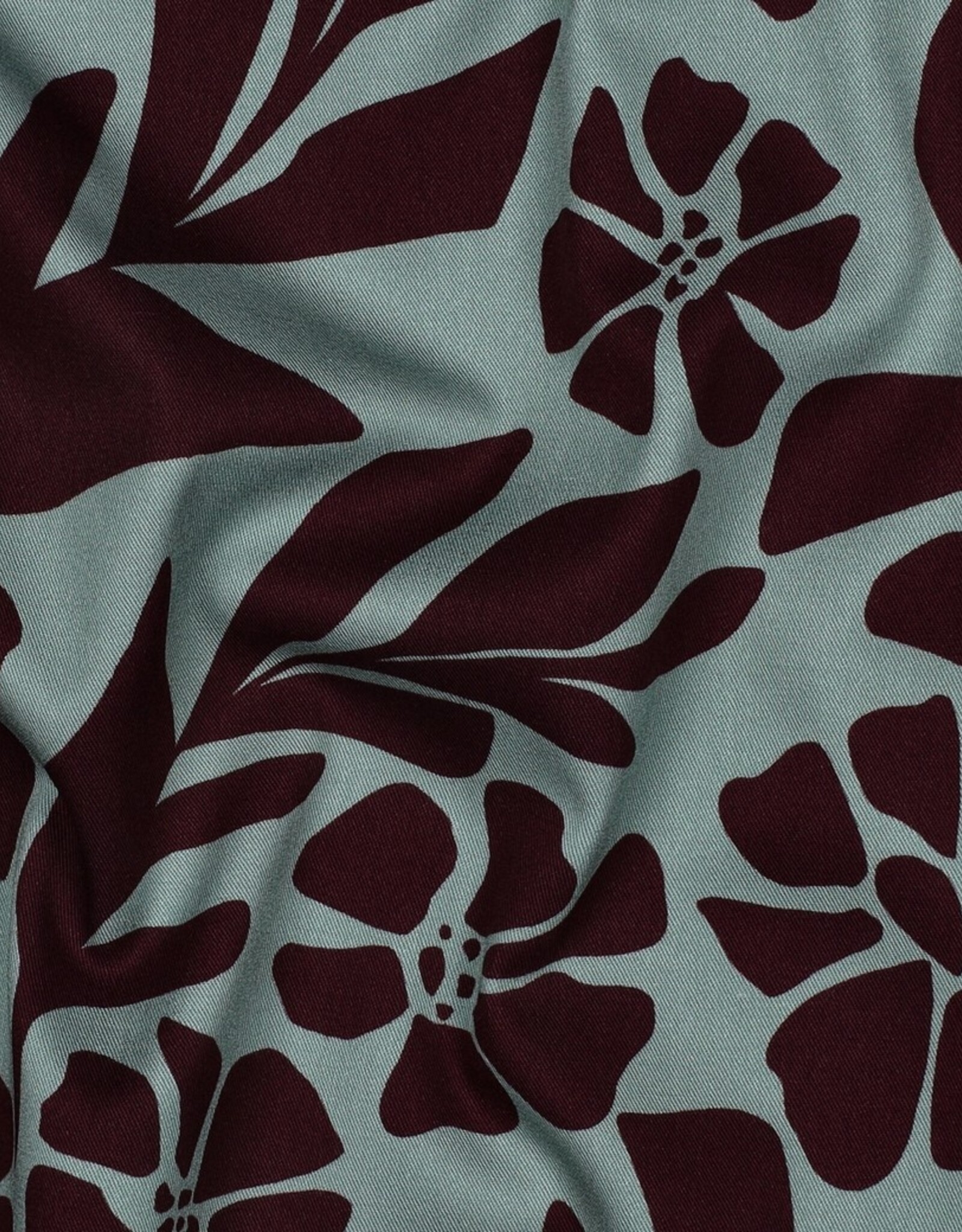 Viscose Rosella - Minty flowers
