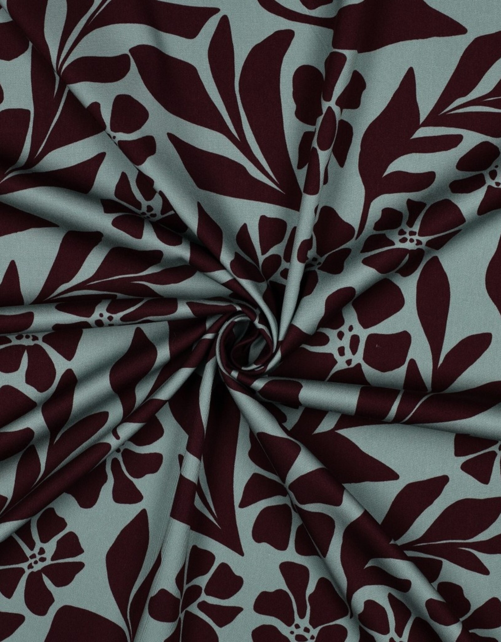 Viscose Rosella - Minty flowers