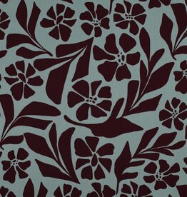Viscose Rosella - Minty flowers